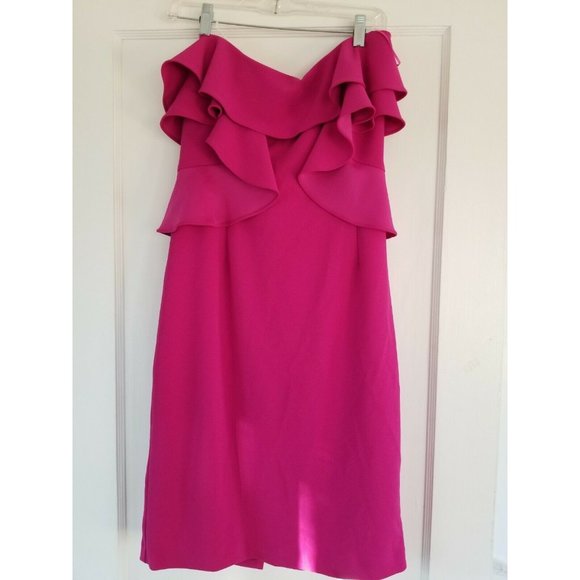 Alexia Admor Women's Crimson Alizirin Strapless Sheath Dress Sz 8, Gorgeous. - Picture 1 of 9